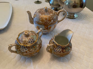 3 Piece Oriental Porcelain Tea Set