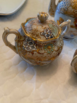 3 Piece Oriental Porcelain Tea Set