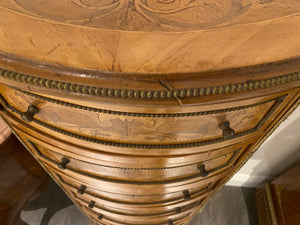 20th Century French Demilune Cabinet, 7 Drawers