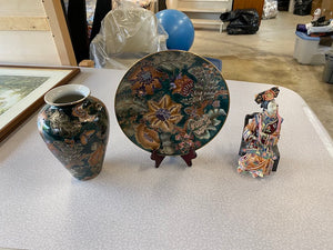 3 Piece Oriental Decor Lot- "Toyo Trading Co."
