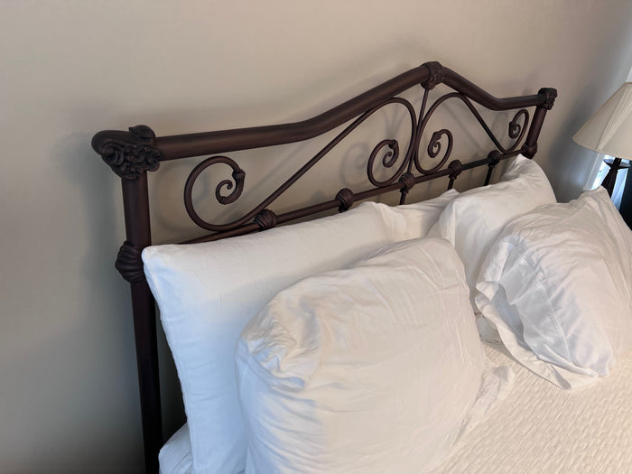 Queen Bronzed Metal Headboard