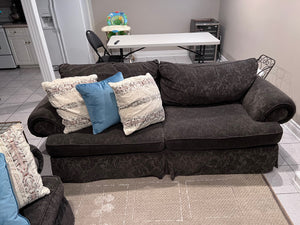 Upholstered Grey Sofa