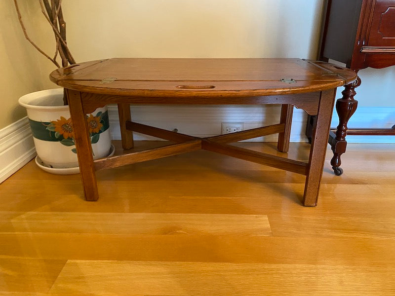 vintage butler coffee table