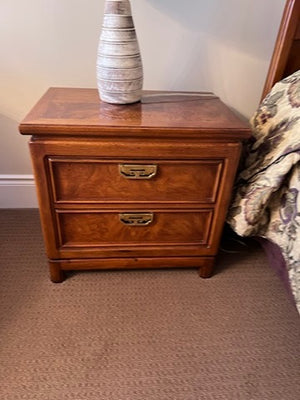 Pair of Vintage Chinoiserie Thomasville 'Mystique Collection' Nightstands