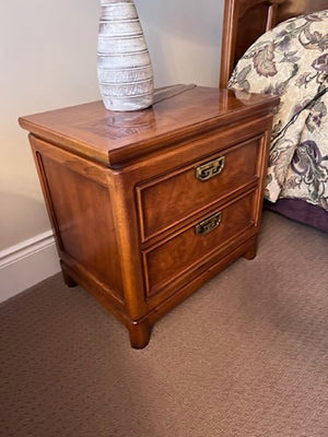 Pair of Vintage Chinoiserie Thomasville 'Mystique Collection' Nightstands