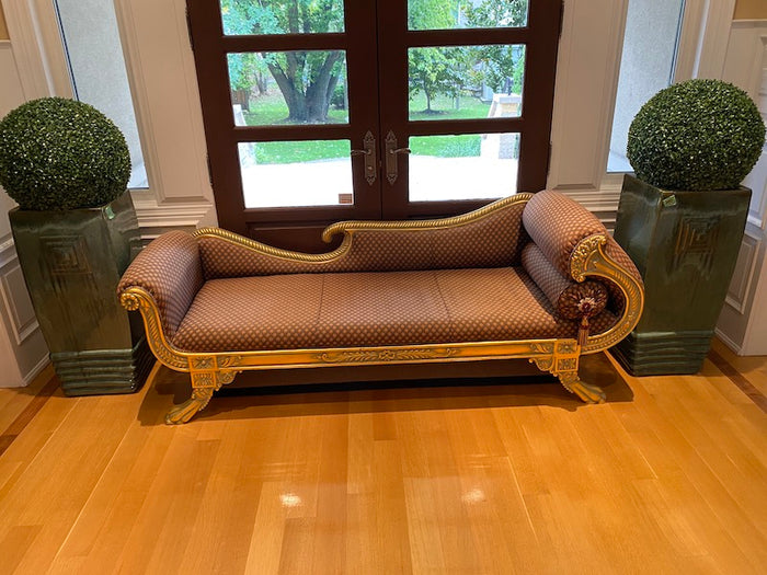 Ornate Gold Frame Settee