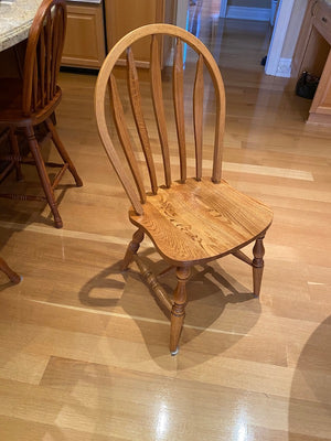 "Canadian Wood Design Ltd" Custom Made Oak Wood Dining Table + 8 Chairs