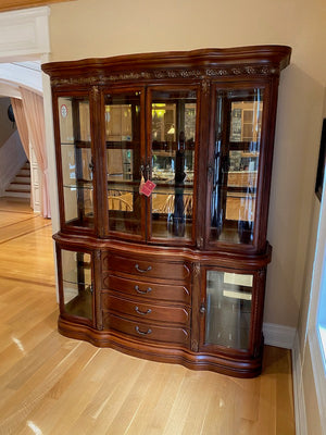 "AICO Michael Amini"- La Francaise Signature Series China Cabinet With Touch Lighting (*LIKE NEW)
