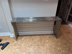 Chrome Stainless Steel Console Table