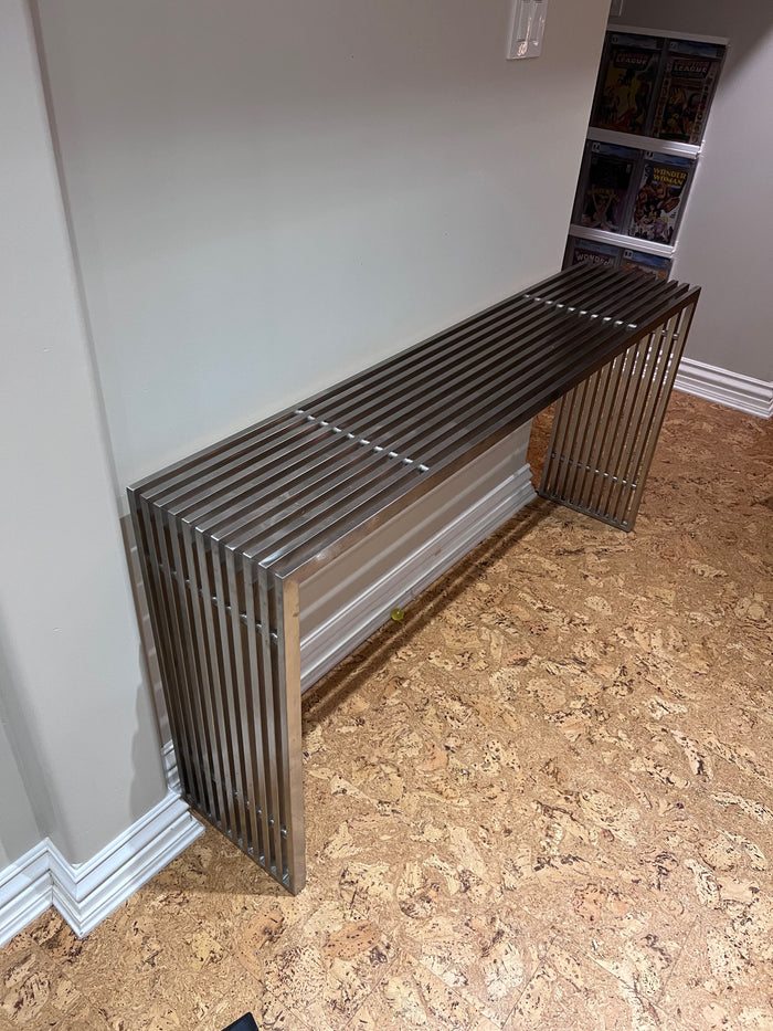Chrome Stainless Steel Console Table