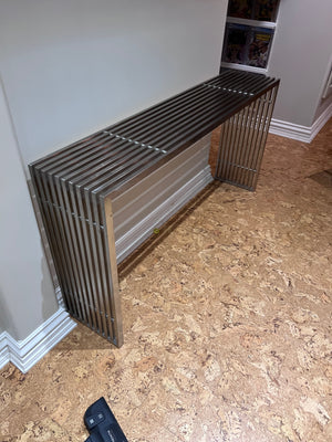 Chrome Stainless Steel Console Table