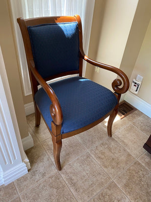 Blue "Sherrill" Accent Chair