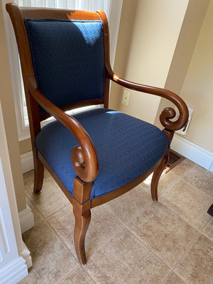 Blue "Sherrill" Accent Chair