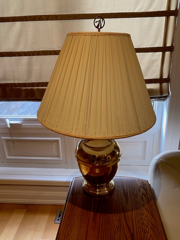 Pair of Vintage Brass "Micheline" Table Lamps