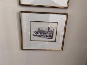3 Prints- England Landmarks by Kenneth A Bromley
