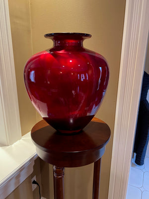 Red Vase, Made in Spain