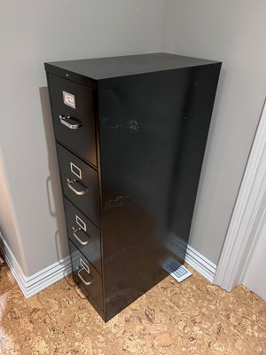 HON Black Filing Cabinet