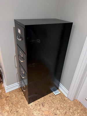 HON Black Filing Cabinet