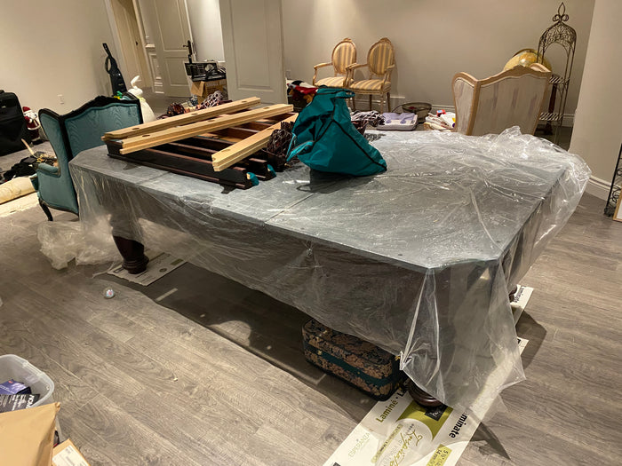Dufferin Leisure Ltd- 8ft Pool Table (*disassembled- includes all parts- good condition).