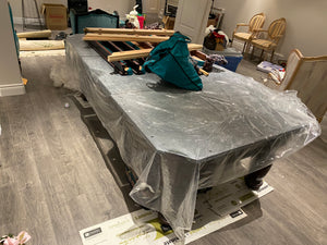 Dufferin Leisure Ltd- 8ft Pool Table (*disassembled- includes all parts- good condition).