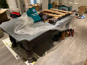 Dufferin Leisure Ltd- 8ft Pool Table (*disassembled- includes all parts- good condition).