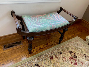 Vintage Curved Bench
