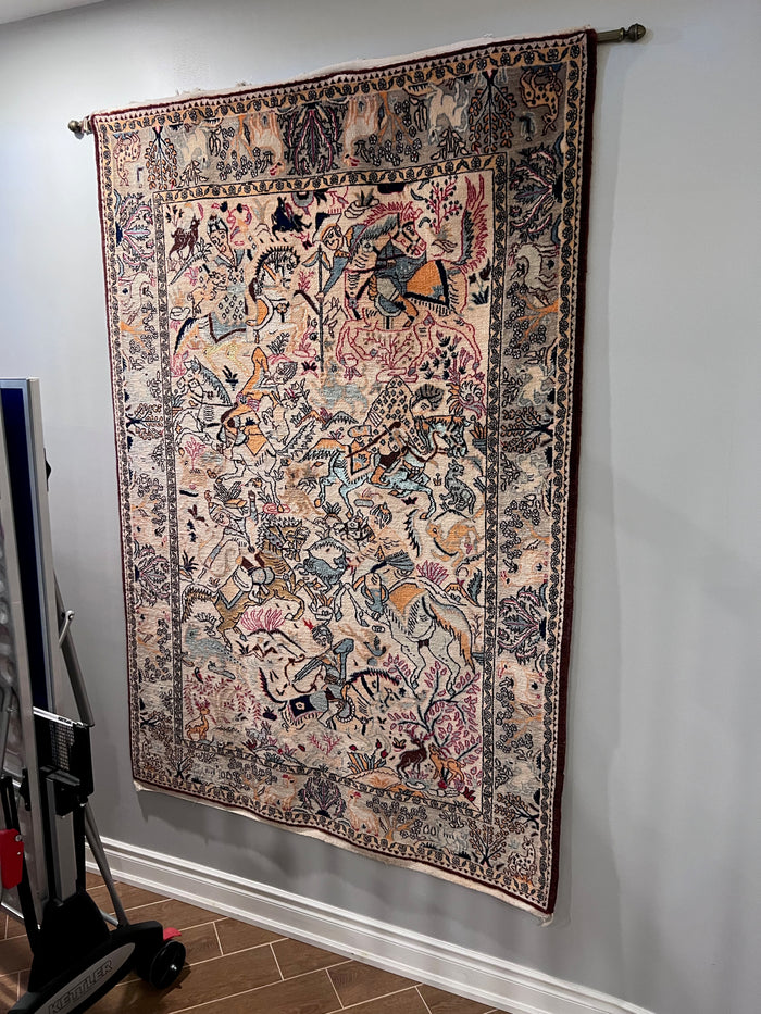 Persian Rug, Made in Iran, Wall Rod
