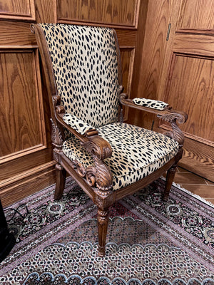 Maitland-Smith Cheetah Print Armchair