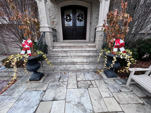 2 Outdoor Cast Iron Planters (39" H)