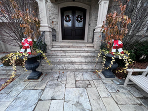 2 Outdoor Cast Iron Planters (39" H)