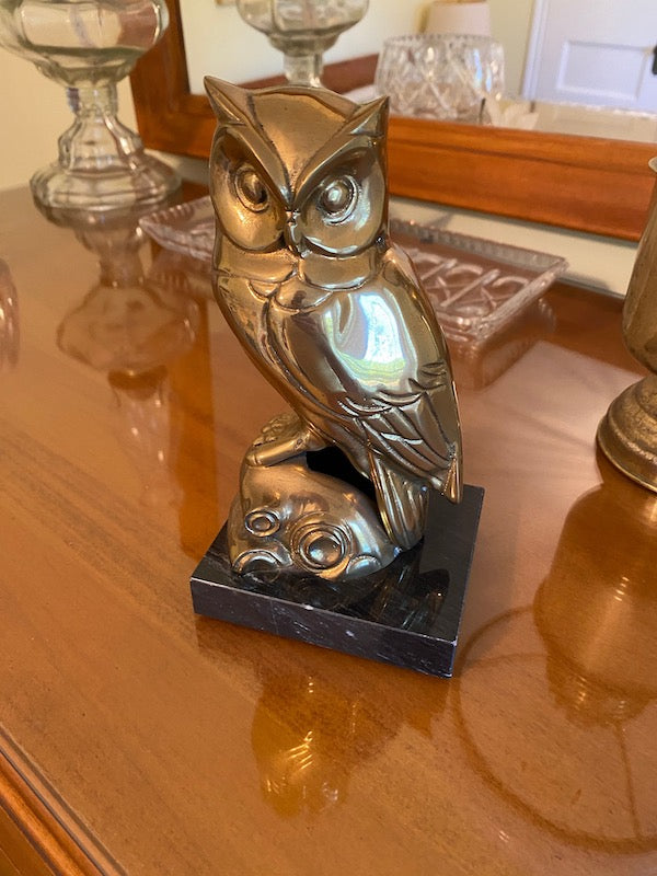 Brass Owl Decor