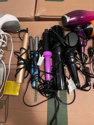 Blow Dryer, Straightener, Curler & Back Massager Lot