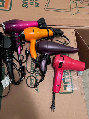 Blow Dryer, Straightener, Curler & Back Massager Lot