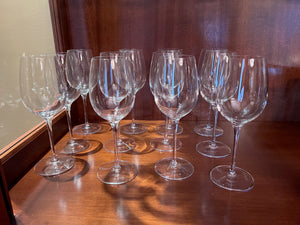 12 Luigi Bormioli Wine Glasses