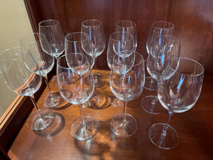 12 Luigi Bormioli Wine Glasses