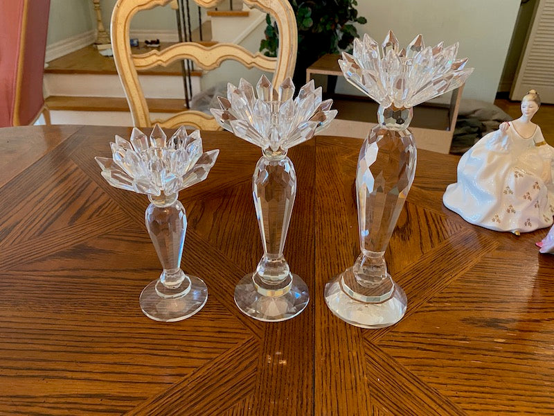 Set of 3 Crystal Candle Holders Sell My Stuff Canada Canada's