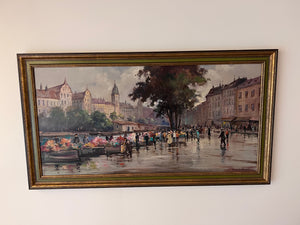 Original Oil Painting- European Scene