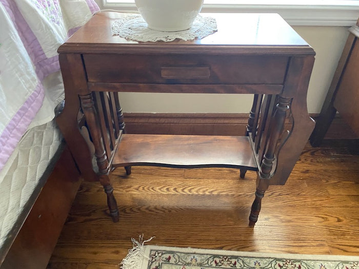 Antique Wood Side Table