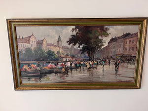 Original Oil Painting- European Scene