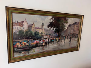 Original Oil Painting- European Scene