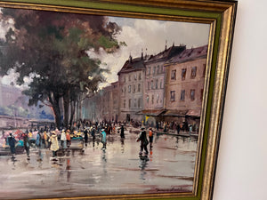 Original Oil Painting- European Scene