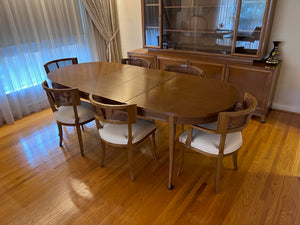 Vintage Dining Table + 6 Chairs