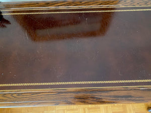 "Sligh" Leather Top Executive Desk