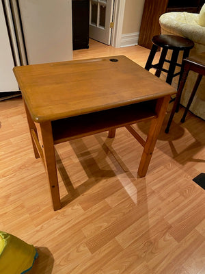 Vintage Moyer Wooden School Desk