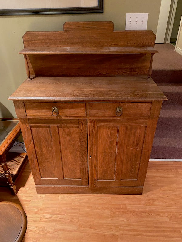 Antique Oak Hutch