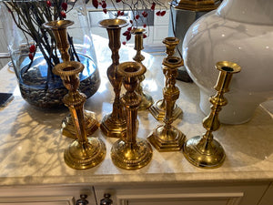 Brass Candle Holder Lot