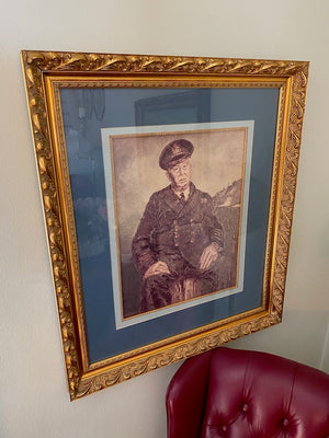 Vintage "Military General" Framed Print