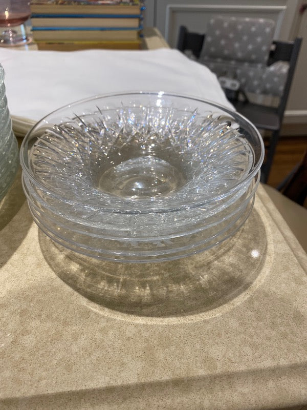 5 Edinburgh E & L Crystal Plates