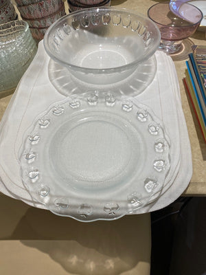 2 Bowring Glass Serving Dishes