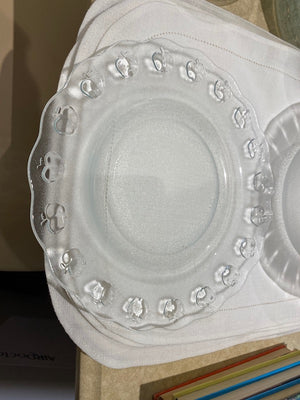 2 Bowring Glass Serving Dishes